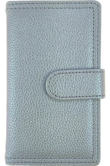 Kalendarz 2026 B6 dzienny z zapięciem hologram błękitny