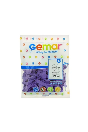 Balony pastelowe lawendowe 13cm 100 szt