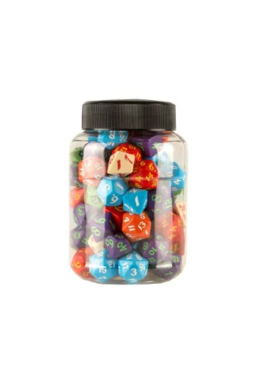 Słoik klasycznych kości RPG, 80 sztuk