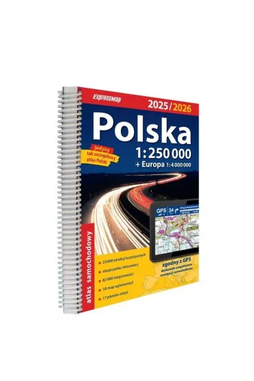 Polska atlas samochodowy 1:250 000 w.2025