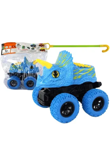 Terenówka pchacz Triceratops niebieski