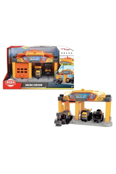Constr Stacja budowlana Volvo z pojazdam