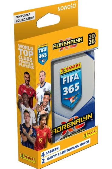 Mini puszka Fifa 365 Adrenalyn XL 2026