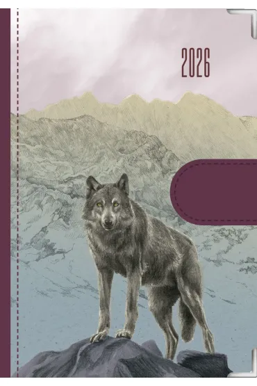 Kalendarz 2026 dzienny Natura Wilki