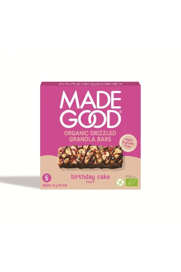 Batoniki granola crunchy smak tort urodzinowy