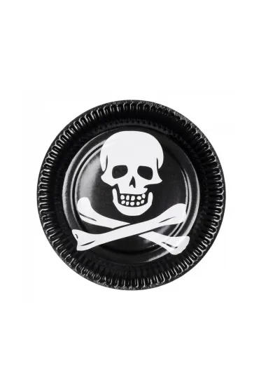 Talerzyki papierowe Piraci Classic 23cm 10 szt