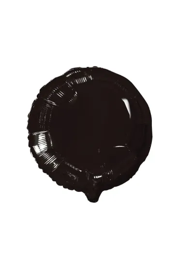 Balon foliowy okrągły czarny 45,7cm