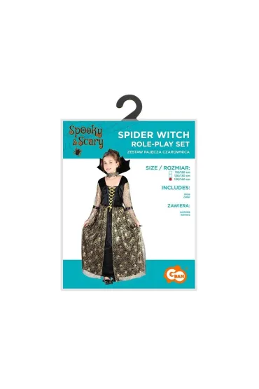 Strój dla dzieci Pajęcza Czarownica rozm.130/140cm