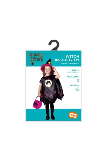 Zestaw dla dzieci Czarownica rozm. 92/104cm