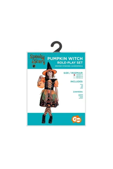 Zestaw dla dzieci Dyniowa Czarownica rozm. 110/120