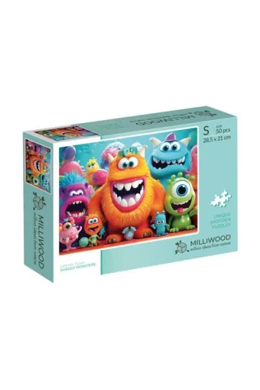 Puzzle drewniane 50 Milliwood Shaggy Monsters