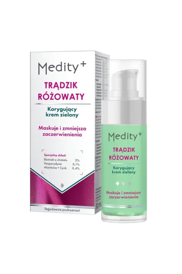 Trądzik Różowaty korygujący krem zielony do twarzy