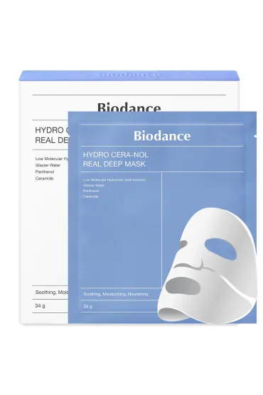 Hydro Cera-nol Real Deep Mask maska do twarzy w płachcie 4x34g