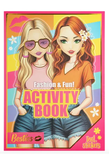 Besties zestaw kreatywny i naklejki A4 24 arkusze