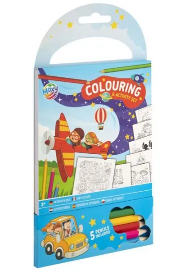 Kolorowanka i kredki 60 stron