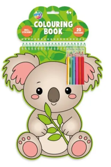 Kolorowanka koala 20 arkuszy i 6 kredek
