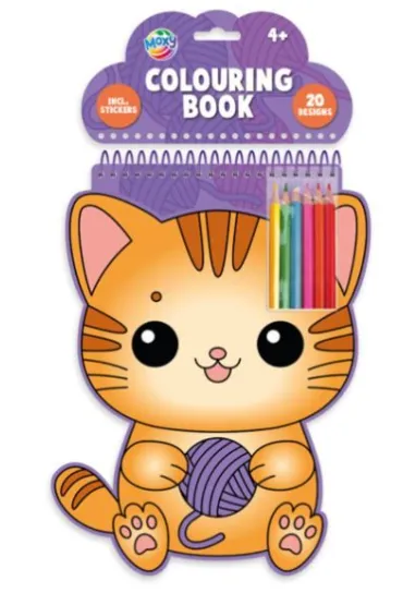 Kolorowanka kotek 20 arkuszy i 6 kredek