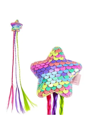 Warkoczyki ze spinką z gwiazdką