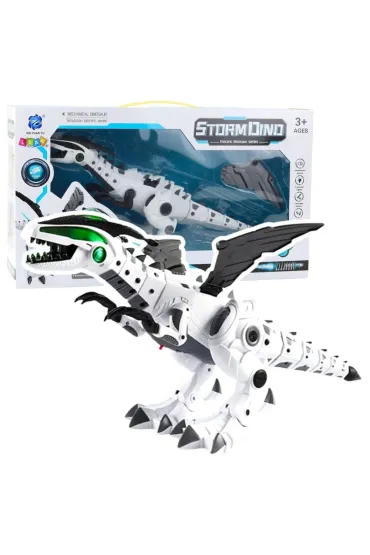 Robot dinozaur na baterie ruchomy światło dżwięk