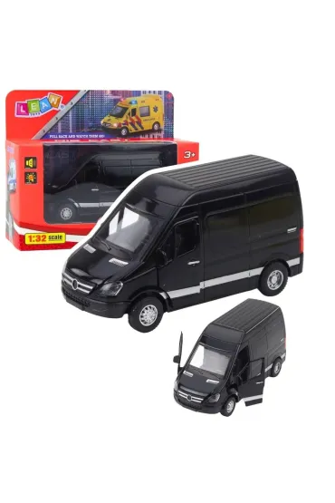 Samochód dostawczy metalowy dźwięki czarny