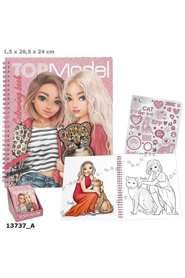 Kolorowanka Leo Heart Top Model z naklejkami 13737A