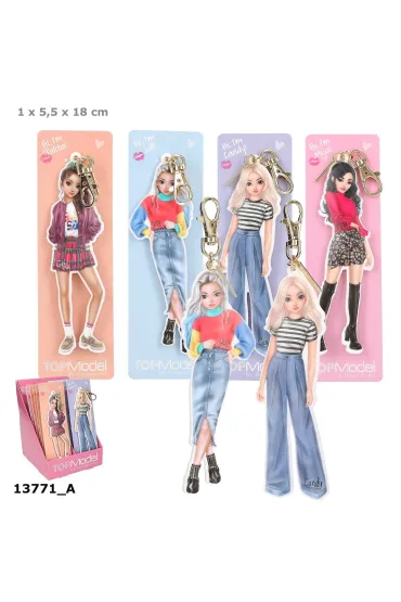 Breloczek modelka Top Model 1szt.mix 13771A