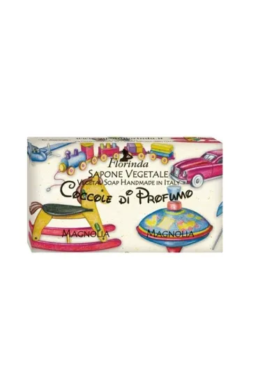 Naturalne mydło roślinne w kostce dla dzieci Magnolia