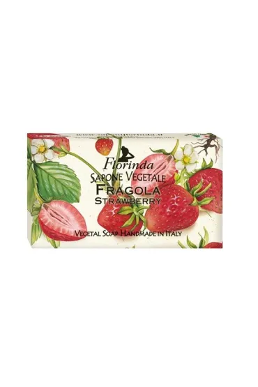 Naturalne mydło roślinne w kostce dla dzieci Truskawka