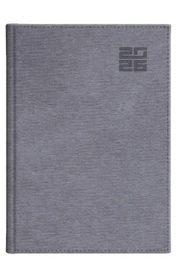 Kalendarz 2026 A4 tygodniowy Aluminium srebrny