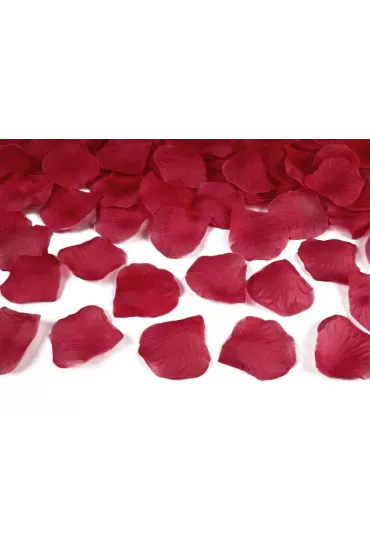 Płatki róż w woreczku bordo