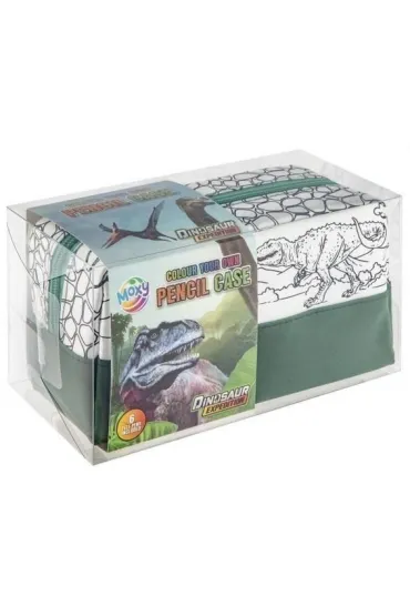 Piórnik do kolorowania Dino