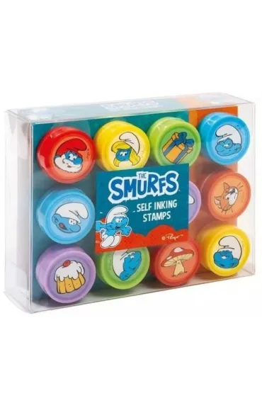 Pieczątki samotuszujące Smerfy
