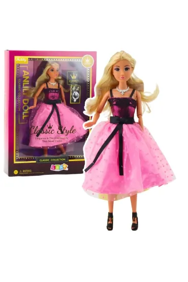 Lalka Anlily w różowej sukience