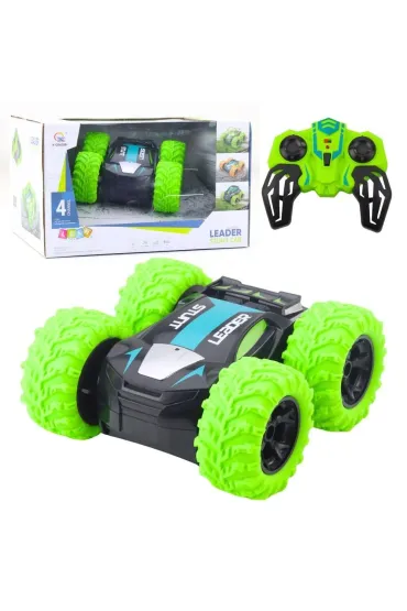 Samochód kaskaderski R/C obroty o 360 zielony