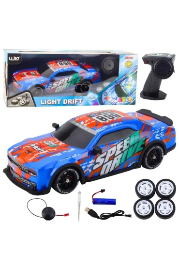 Auto sportowe R/C podświetlana karoseria niebieski