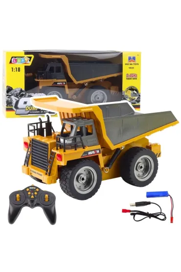 Wywrotka Huina R/C 1:18 żółta