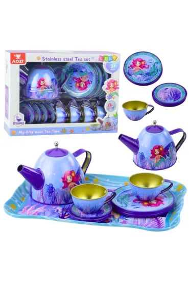 Zestaw do herbaty metalowy syrenka