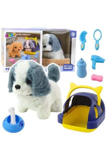 Pies interaktywny pluszowy chodzi Szczeka