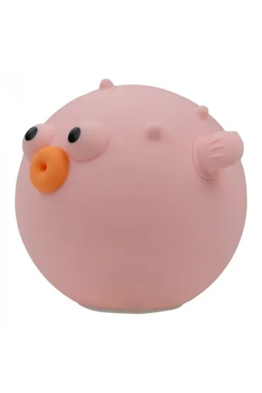 Lampka nocna LED Rybka rozdymka różowa