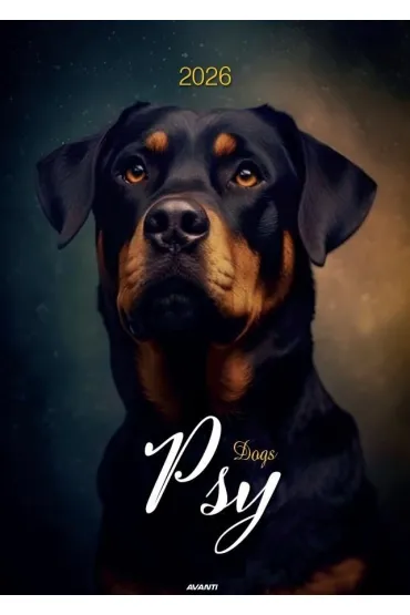 Kalendarz 2026 ścienny Psy