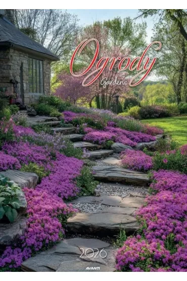 Kalendarz 2026 ścienny Ogrody