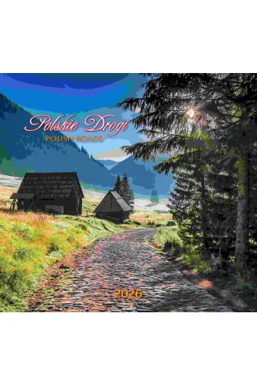 Kalendarz 2026 ścienny 32x32cm Polskie drogi