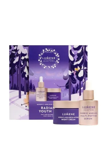 SET Nordic Ageless Radiant Youth Gift Set Multi-Peptide Serum serum do twarzy + Night Cream krem do twarzy