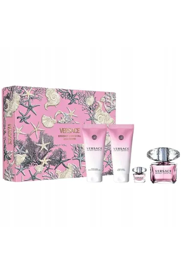 SET Bright Crystal Women EDT spray + EDT + BODY LOTION + SHOWER GEL
