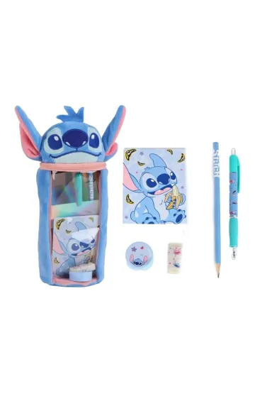 Zestaw akcesoriów szkolnych z piórnikiem Stitch