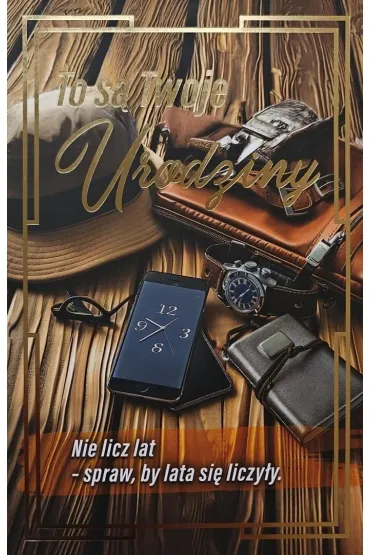 Karnet urodziny z wymiennymi cyframi JCX-243