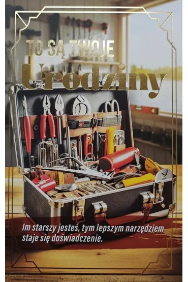 Karnet urodziny z wymiennymi cyframi JCX-241