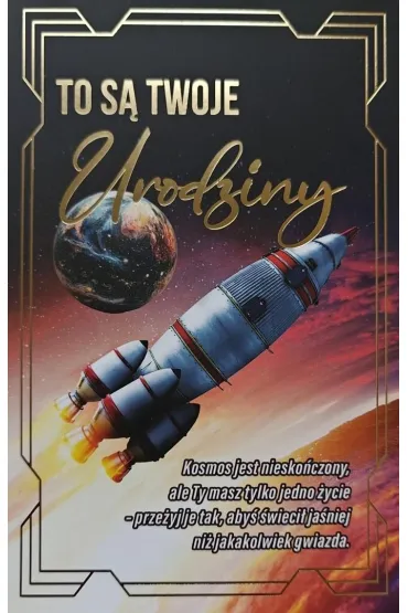 Karnet urodziny z wymiennymi cyframi JCX-239