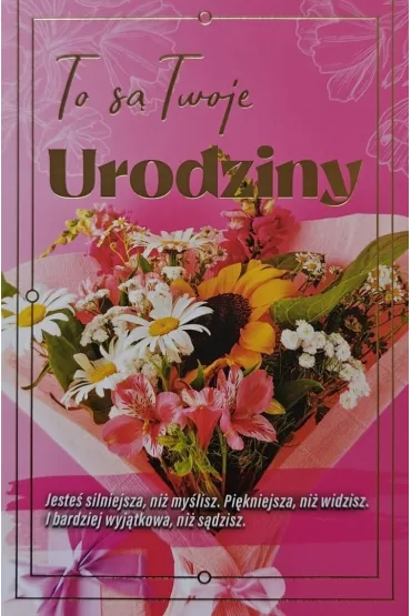 Karnet urodziny z wymiennymi cyframi JCX-233