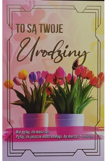 Karnet urodziny z wymiennymi cyframi JCX-236